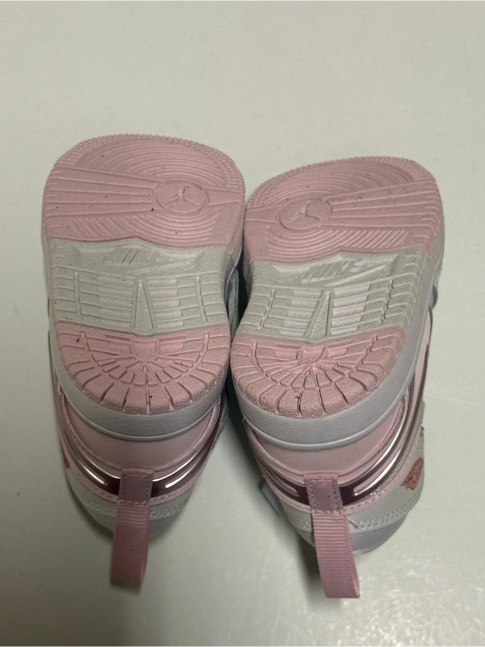NWOB Nike Jordan 1 Mid RM Easy On Baby Shoe SZ 5C White/Pink Foam